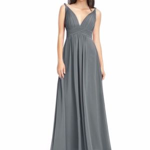 Azazie Maren Bridesmaid Dress in Steel Grey
